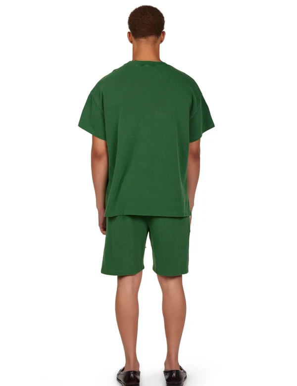 Online LES TIEN Piqué Oversized Tee Washed Verde