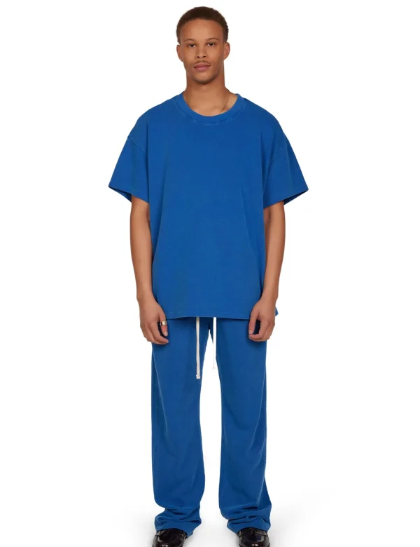 New LES TIEN Piqué Oversized Tee Washed Capri