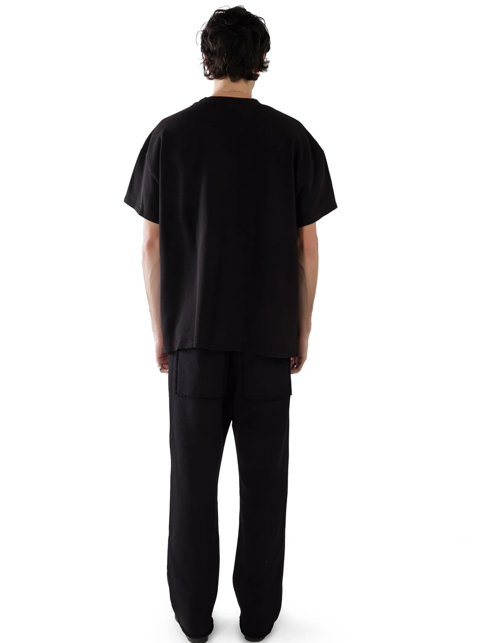 piqu_oversized_tee_3.webp Best LES TIEN Piqué Oversized Tee Jet Black