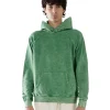 Online LES TIEN Piqué Raglan Hoodie Acid Succulent