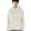 Clearance LES TIEN Piqué Raglan Hoodie Ivory Stone