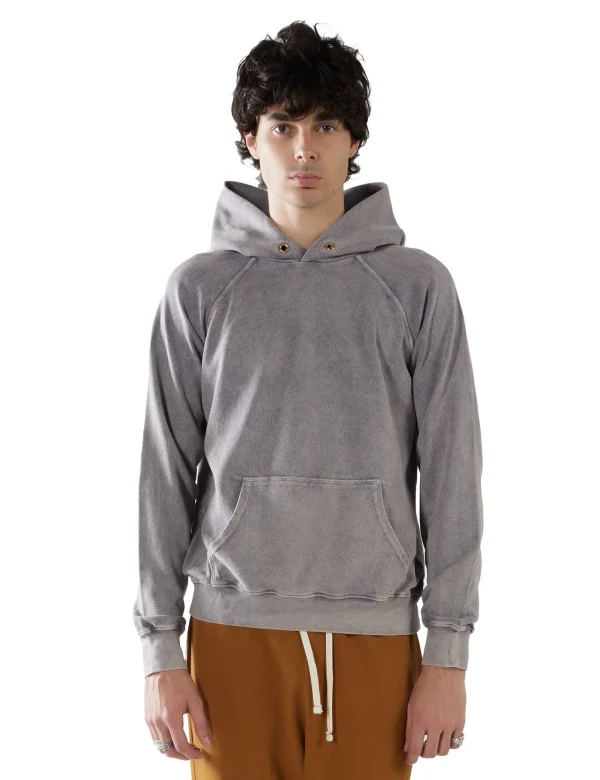 Hot LES TIEN Piqué Raglan Hoodie Acid Grease