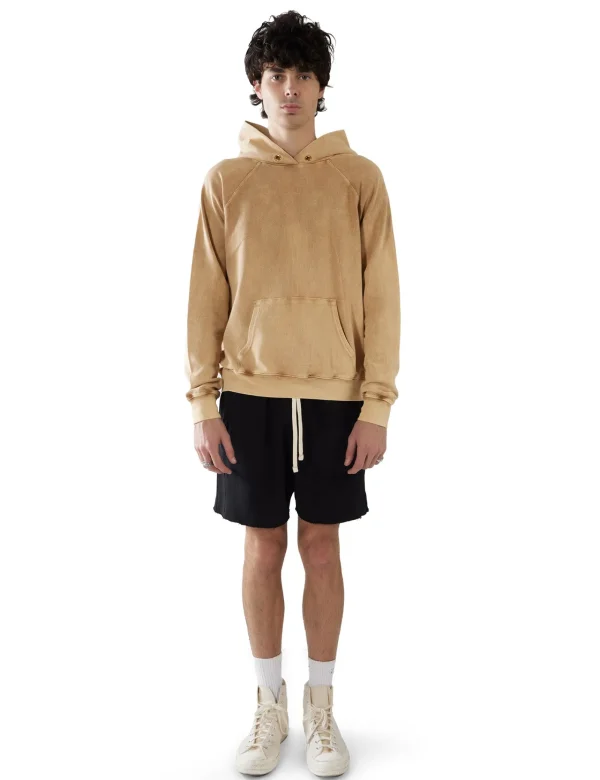 Outlet LES TIEN Piqué Raglan Hoodie Acid Pimento