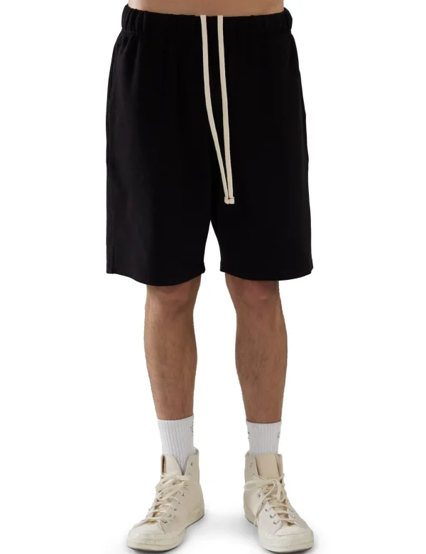 Discount LES TIEN Piqué Rider Short Jet Black