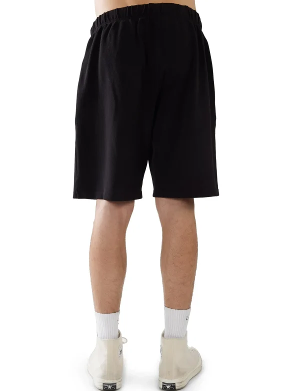 Discount LES TIEN Piqué Rider Short Jet Black