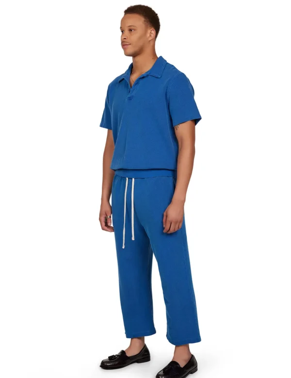Outlet LES TIEN Piqué S/S Banded Tennis Polo Washed Capri
