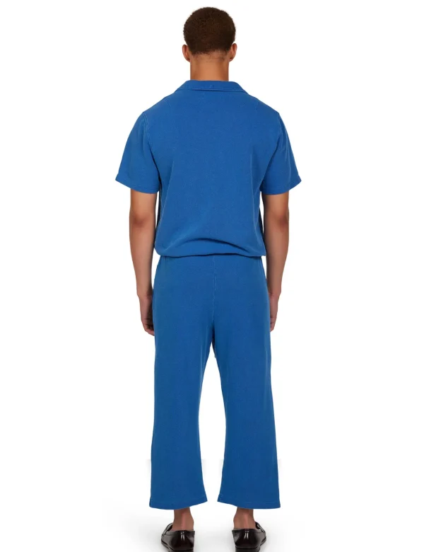 Outlet LES TIEN Piqué S/S Banded Tennis Polo Washed Capri