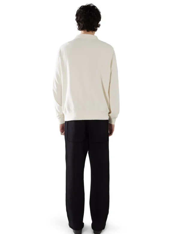 Discount LES TIEN Piqué Tennis Polo Ivory Stone