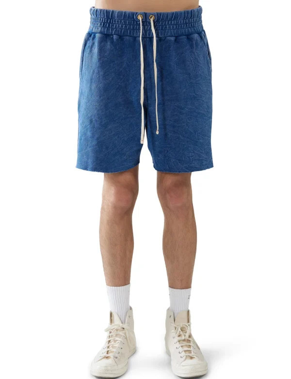 Sale LES TIEN Piqué Yacht Short Acid Blue Opal