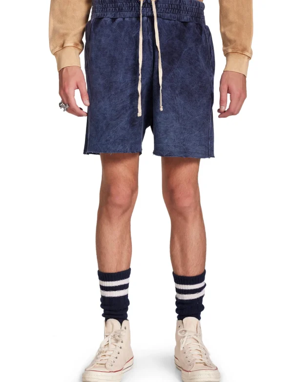 Outlet LES TIEN Piqué Yacht Short Acid Navy