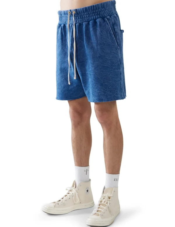 Sale LES TIEN Piqué Yacht Short Acid Blue Opal