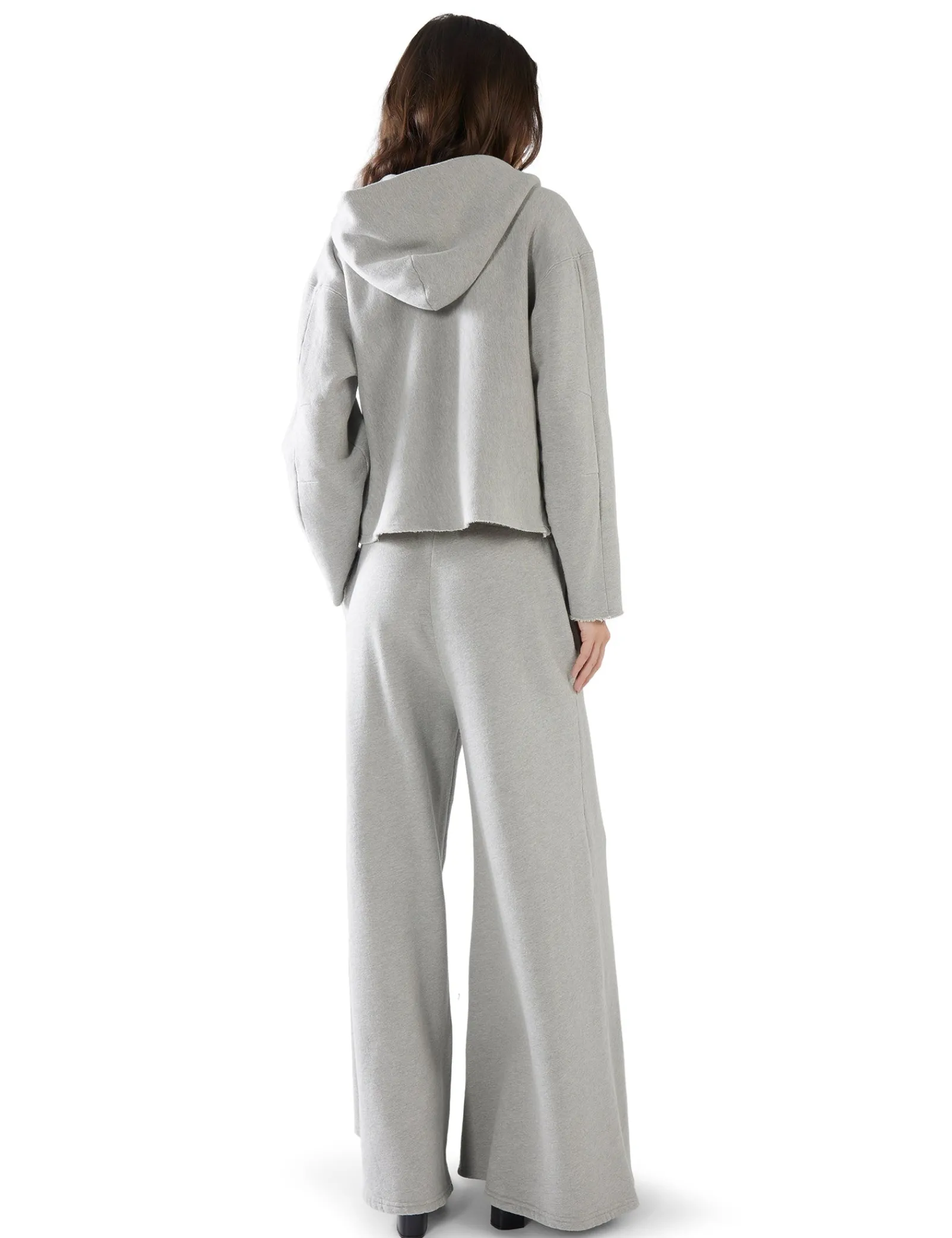 rachel_raw_crop_hoodie_3-1.webp Clearance LES TIEN Rachel Raw Crop Hoodie Heather Grey