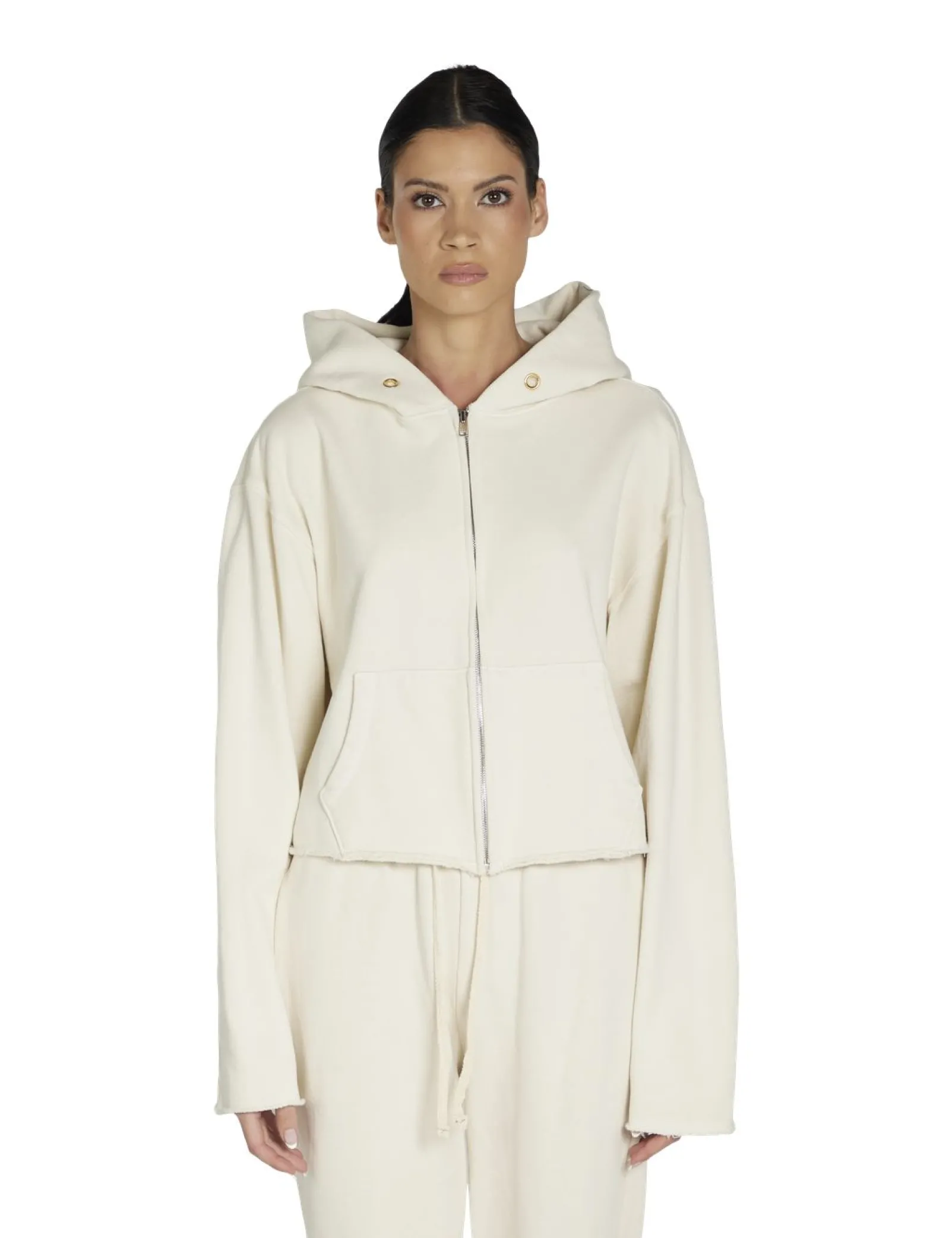 rosa_raw_zip_hoodie_0-9.webp Best LES TIEN Rosa Raw Zip Hoodie Ivory