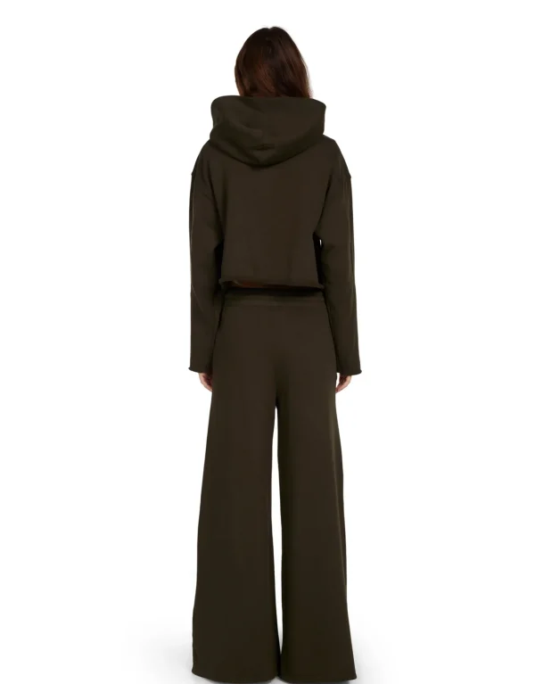 Discount LES TIEN Rosa Raw Zip Hoodie Forest