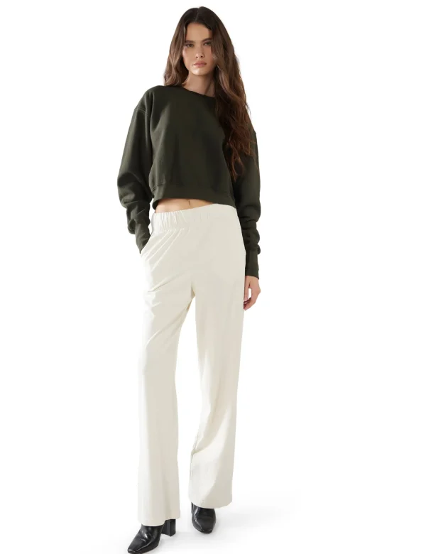 Fashion LES TIEN Rose Classic Carpenter Pant Ivory
