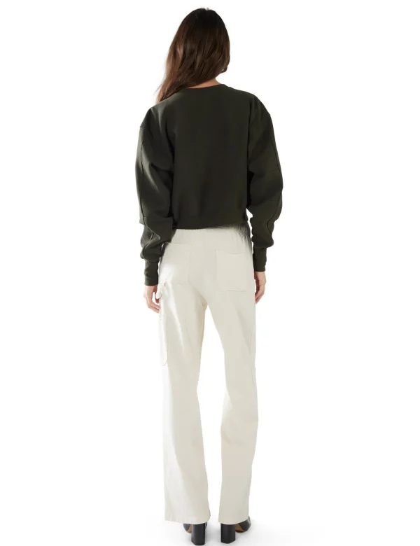 Fashion LES TIEN Rose Classic Carpenter Pant Ivory