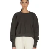 Fashion LES TIEN Ryder Crop Crew Vintage Black