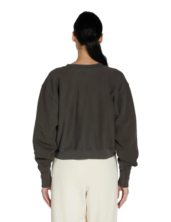 Fashion LES TIEN Ryder Crop Crew Vintage Black