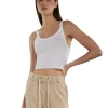 Fashion LES TIEN Tai Racer Back Tank White