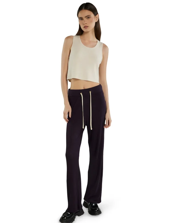 New LES TIEN Talya Crop Tank Ivory