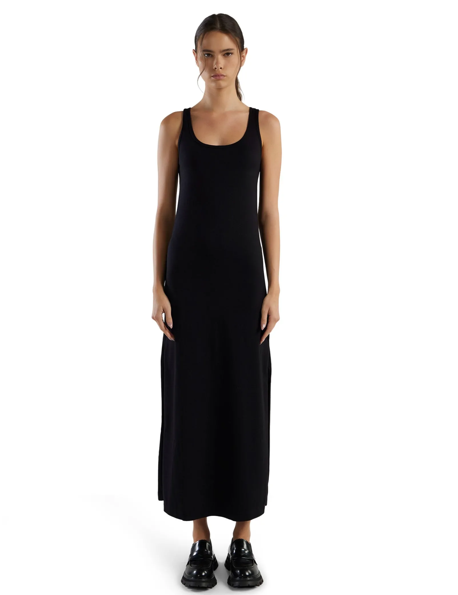 tatiana_tank_dress_1-3.webp Hot LES TIEN Tatiana Tank Dress Jet Black