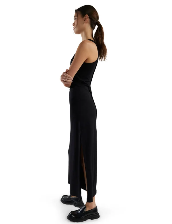 Hot LES TIEN Tatiana Tank Dress Jet Black
