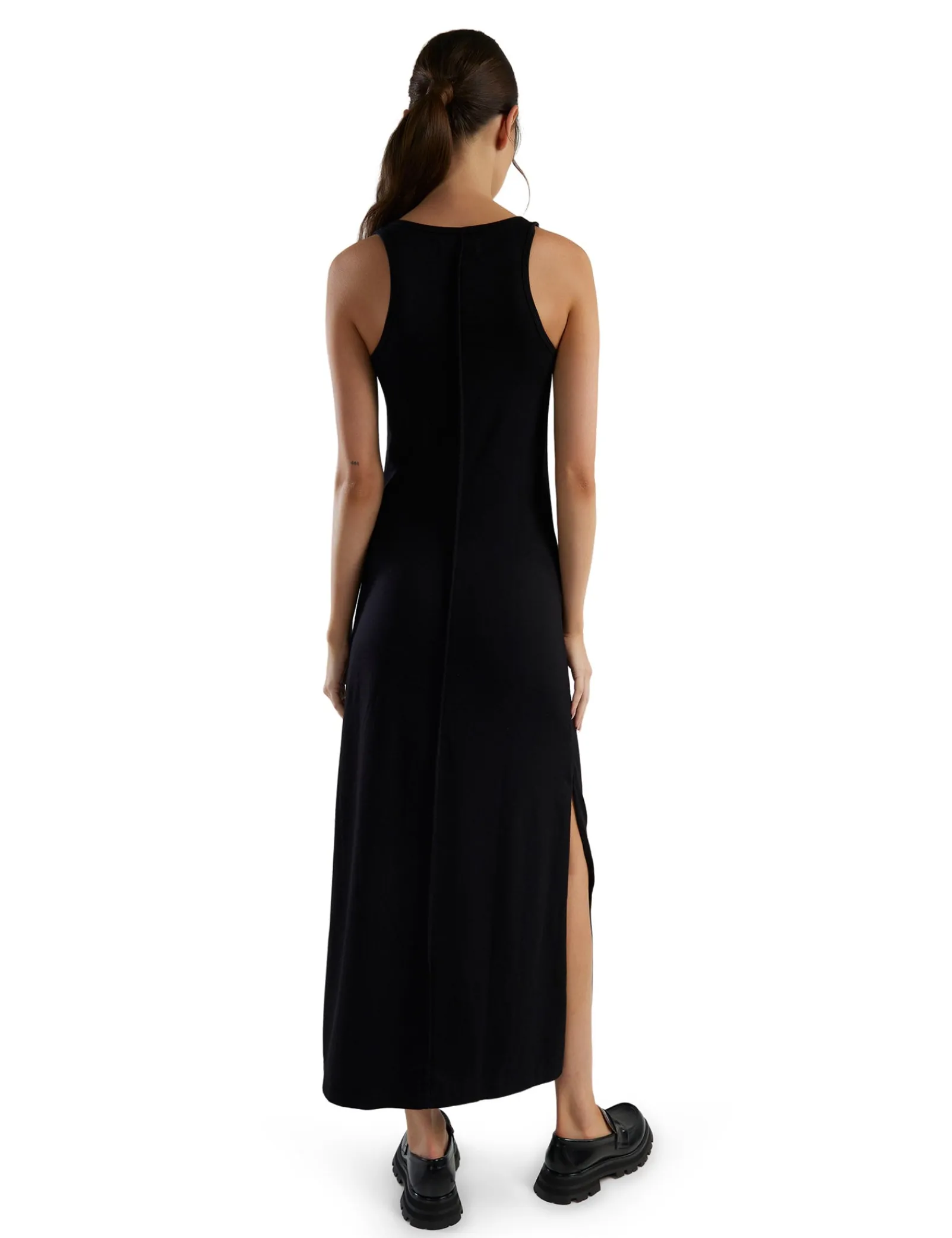 tatiana_tank_dress_4-2.webp Hot LES TIEN Tatiana Tank Dress Jet Black