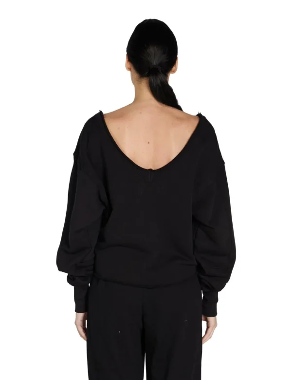 Online LES TIEN Veronica Double V Roll Neck Jet Black