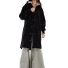 Clearance LES TIEN Virginia Oversized Parka Jet Black