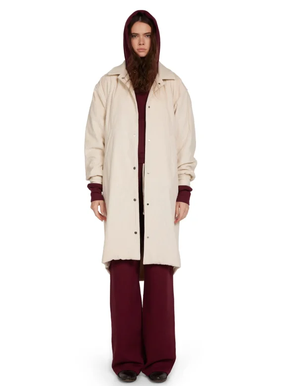Sale LES TIEN Virginia Oversized Parka Ivory