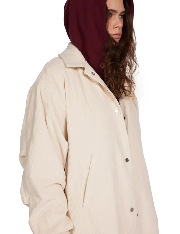 Sale LES TIEN Virginia Oversized Parka Ivory