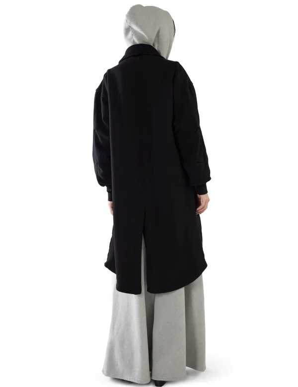 Clearance LES TIEN Virginia Oversized Parka Jet Black
