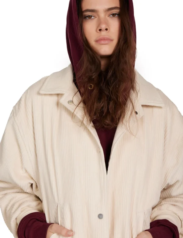 Sale LES TIEN Virginia Oversized Parka Ivory