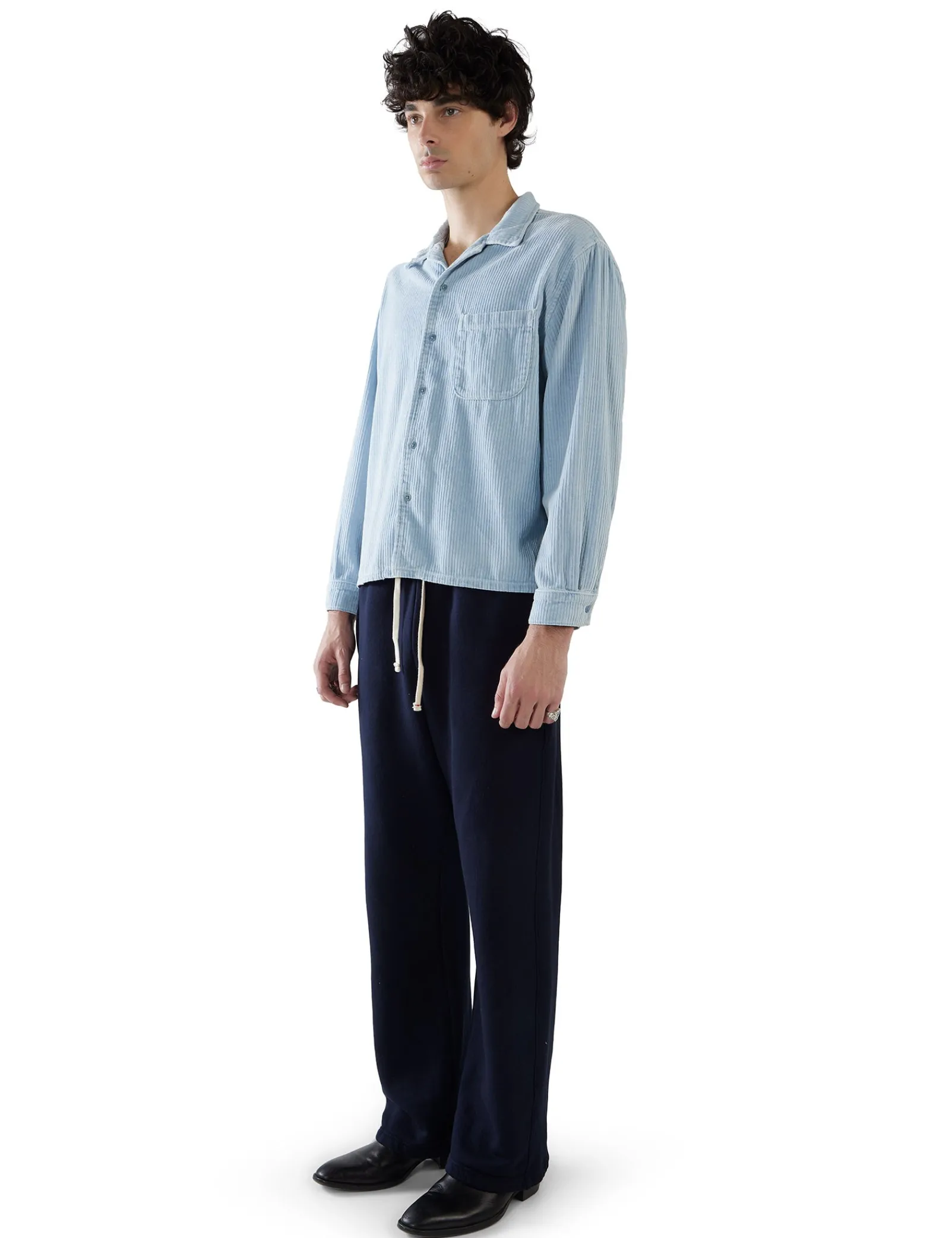 wide_wale_corduroy_ls_cub_2-2.webp Online LES TIEN Wide Wale Corduroy L/S Cuban Shirt Washed Dusty Blue