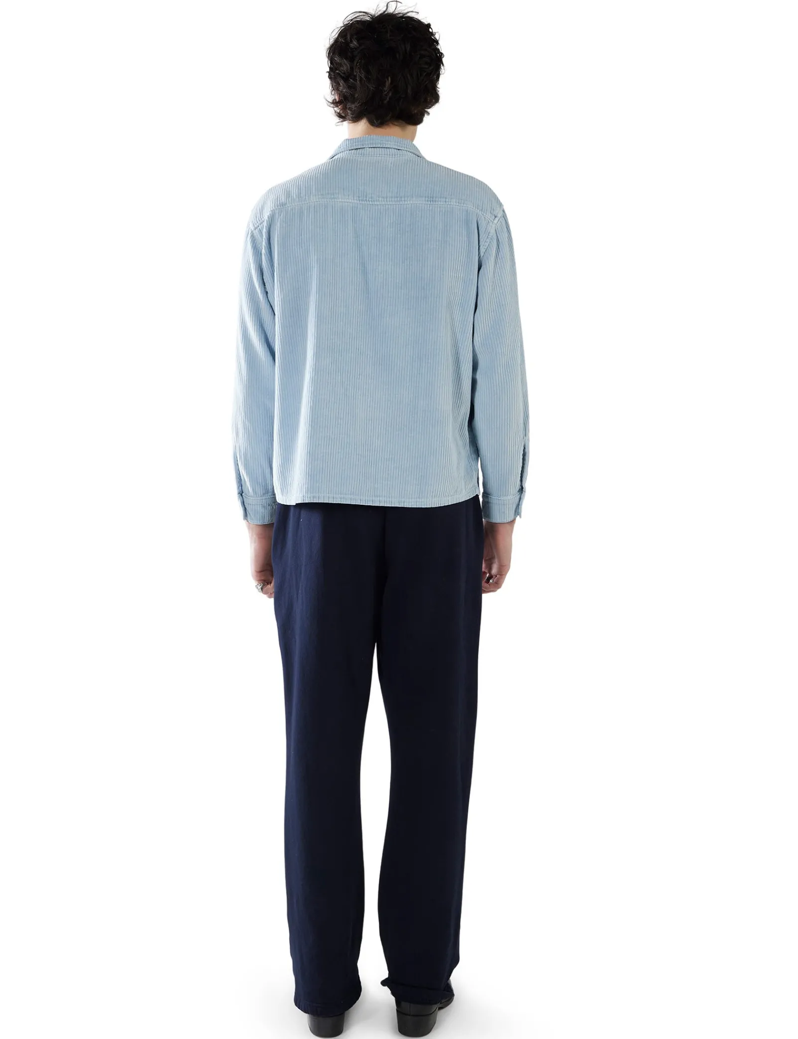 wide_wale_corduroy_ls_cub_3-2.webp Online LES TIEN Wide Wale Corduroy L/S Cuban Shirt Washed Dusty Blue