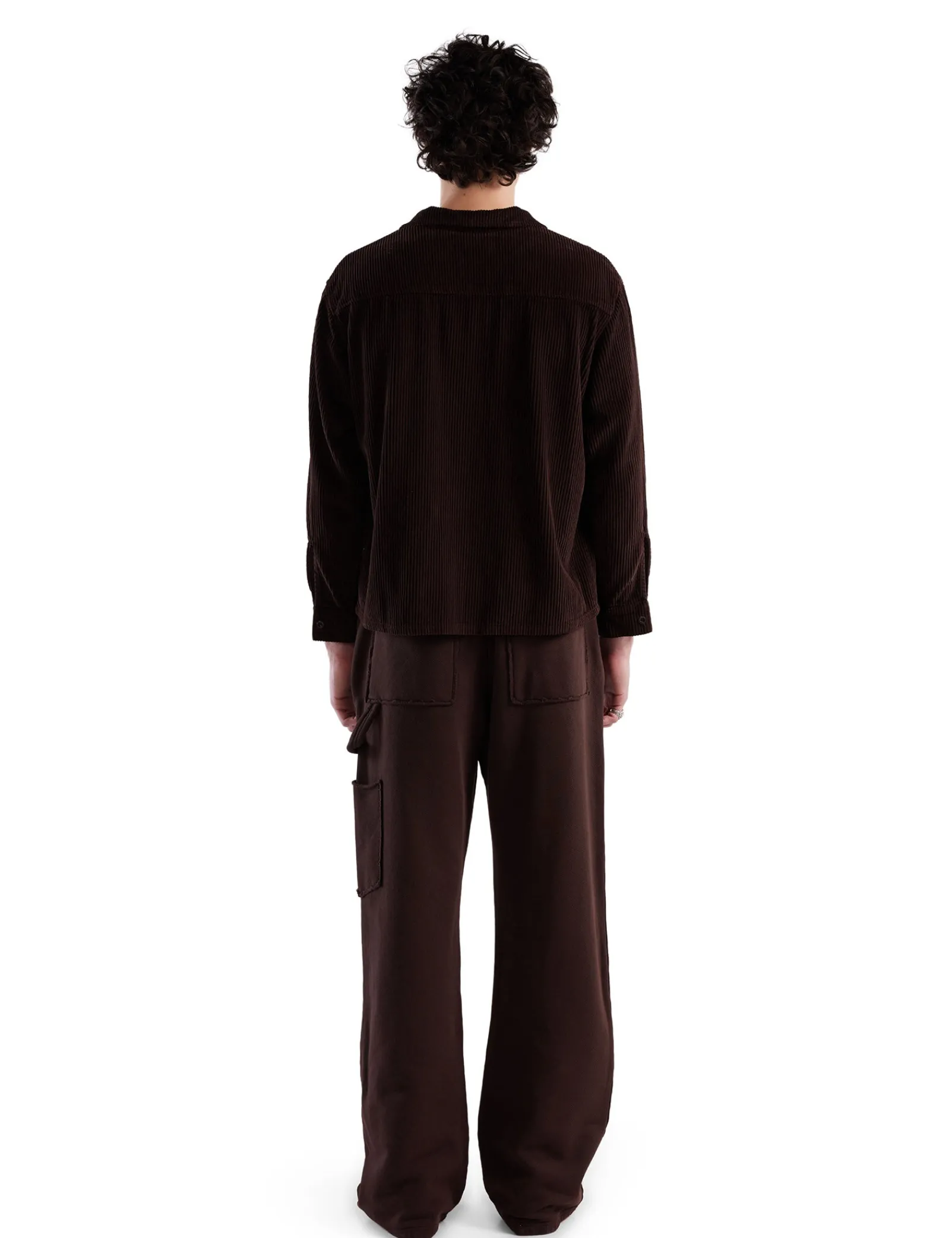 wide_wale_corduroy_ls_cub_3.webp Discount LES TIEN Wide Wale Corduroy L/S Cuban Shirt Brown Fig Stone