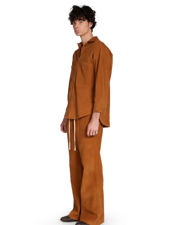 Best LES TIEN Wide Wale Corduroy Oversized Button Up Sahara