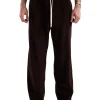 Outlet LES TIEN Wide Wale Corduroy Utility Puddle Pant Brown Fig Stone