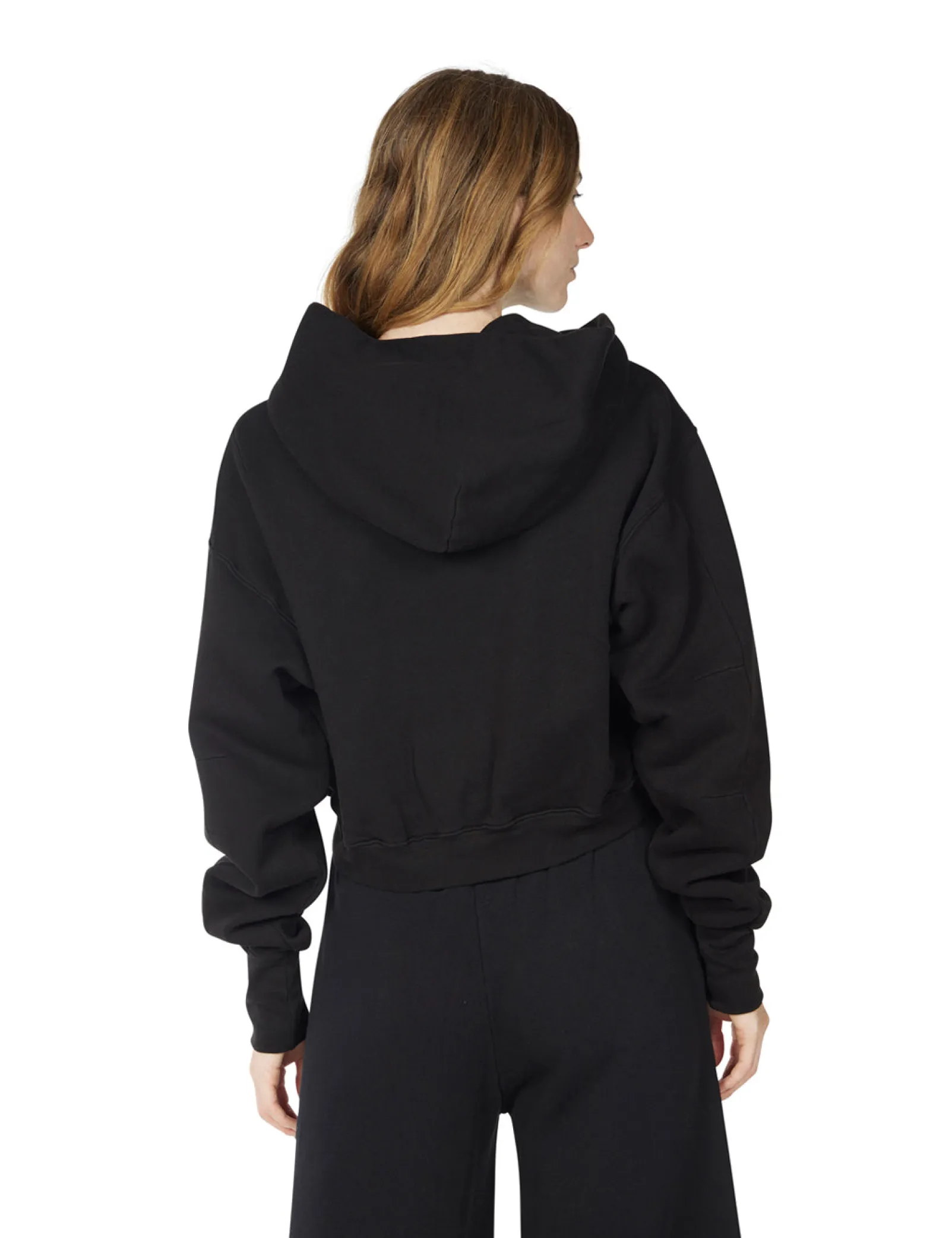 zendaya_crop_zip_hoodie_1.webp Hot LES TIEN Zendaya Crop Zip Hoodie Jet Black