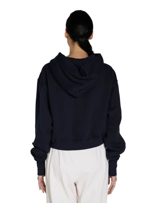 New LES TIEN Zendaya Crop Zip Hoodie Navy
